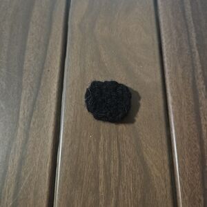 Black Crochet Square Accessory